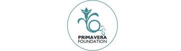 Untitled design (1) Logo with a stylized flower above the text "PRIMAVERA FOUNDATION" within a circular border.