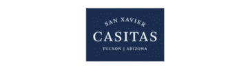 Untitled design (1) copy 14 A blue sign with white text reads "San Xavier Casitas, Tucson, Arizona.