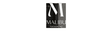 Untitled design (1) copy 5 The image shows a sign with a large letter "M" above the word "Malibu" and the location "Tucson, AZ" below.